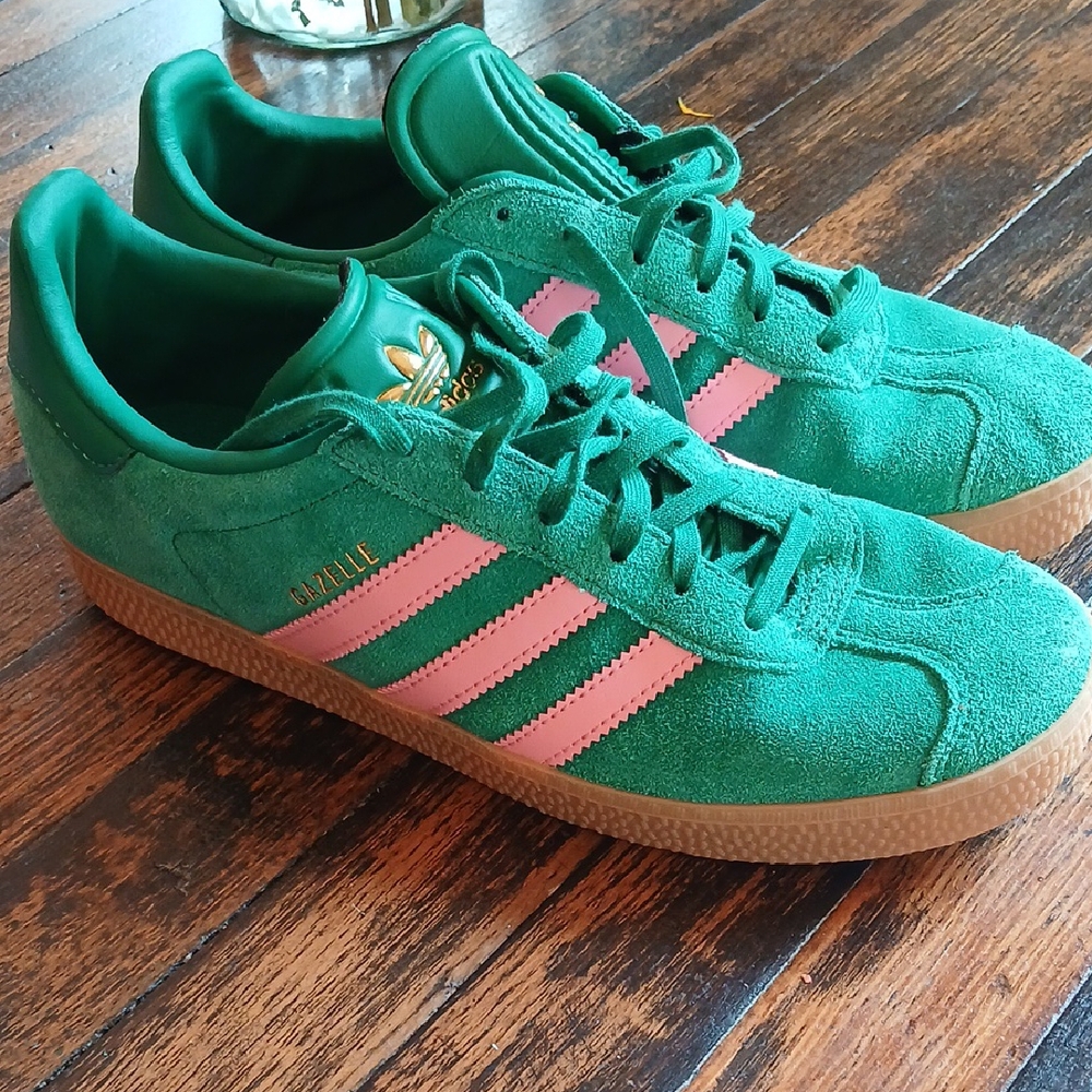 adidas Green and Pink Athletic Shoes